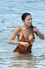 BETHENNY FRANKEL in Swimsuit at a Beach in St. Barts 03/28/2023