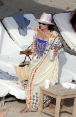 BETHENNY FRANKEL Relaxes at a Beach in St. Barths 04/04/2023