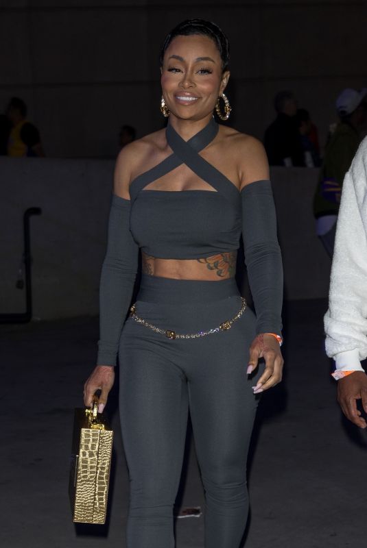 BLAC CHYNA Arrives at Lakers Playoff Game in Los Angeles 04/24/2023