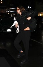 CARA DELEVINGNE with Her Dog Arrives at Her Hotel in New York 04/28/2023