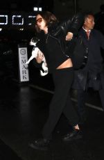 CARA DELEVINGNE with Her Dog Arrives at Her Hotel in New York 04/28/2023