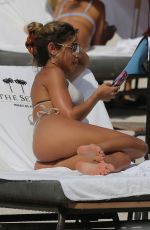 CHANTEL JEFFRIES in Bikini at a Beach in Miami 04/05/2023