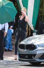 CHARLIZE THERON Leaves Lunch in West Hollywood 04/27/2023