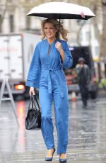 CHARLOTTE HAWKINS Arrives at Global Radio in London 04/21/2023