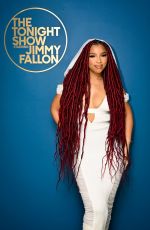 CHLOE BAILEY at Tonight Show Starring Jimmy Fallon in Los Angeles 04/07/2023