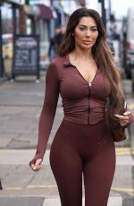 CHLOE FERRY Heading to Her Salon in Newcastle 04/06/2023