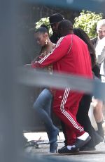 COI LERAY Arrives on the Set of Her New Music Video in Los Angeles 04/03/2023