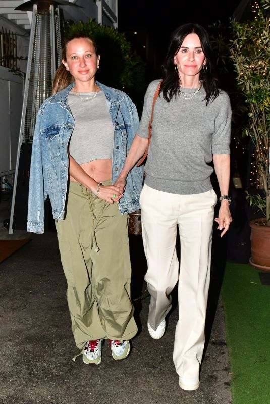 COURTENEY COX and JENNIFER MEYER Out for Dinner at Giorgio Baldi in Santa Monica 04/26/2023