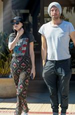 DAKOTA JOHNSON and Chris Martin Out for Coffee in Malibu 04/07/2023