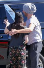 DAKOTA JOHNSON and Chris Martin Out for Coffee in Malibu 04/07/2023