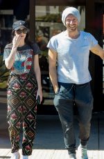 DAKOTA JOHNSON and Chris Martin Out for Coffee in Malibu 04/07/2023