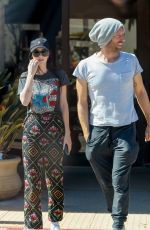 DAKOTA JOHNSON and Chris Martin Out for Coffee in Malibu 04/07/2023