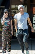 DAKOTA JOHNSON and Chris Martin Out for Coffee in Malibu 04/07/2023