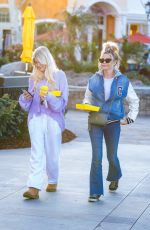 DENISE RICHARDS and LOLA SHEEN at La La Land Restaurant in Calabasas 04/06/2023