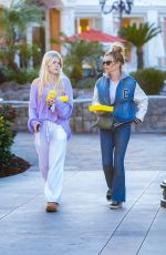 DENISE RICHARDS and LOLA SHEEN at La La Land Restaurant in Calabasas 04/06/2023
