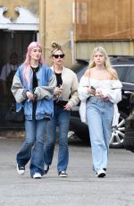 DENISE RICHARDS Out for Lunch with Her Daughters SAMI and LOLA at A Votre Sante in Brentwood 04/11/2023