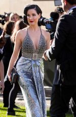 DITA VON TEEDE Arrives at Olivier Awards at Royal Albert Hall in London 04/02/2023