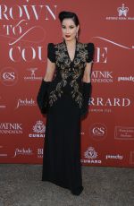 DITA VON TEESE at a Private View of Crown to Couture at Kensington Palace 04/04/2023