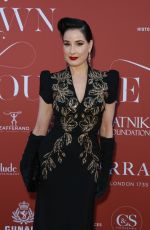 DITA VON TEESE at a Private View of Crown to Couture at Kensington Palace 04/04/2023