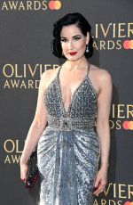 DITA VON TEESE at Oivier Awards 2023 at Royal Albert Hall in London 04/02/2023