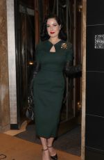 DITA VON TEESE Night Out with Friends in London 04/01/2023 
