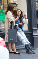 EIZA GONZALEZ Out Shopping with a Friend in New York 04/28/2023