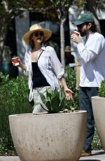 ELIZABETH OLSEN and Robbie Arnett Out in Studio City 04/29/2023