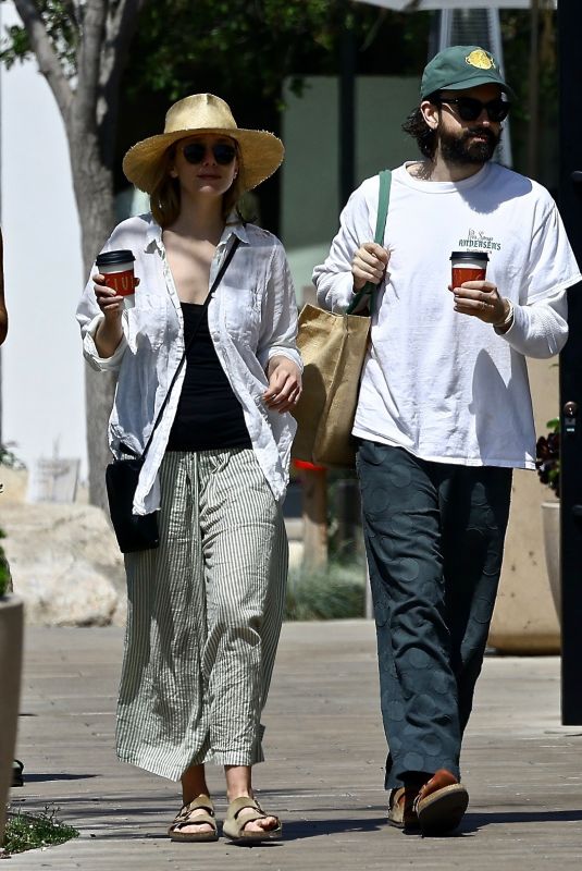 ELIZABETH OLSEN and Robbie Arnett Out in Studio City 04/29/2023
