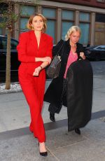 ELIZABETH OLSEN Arrives at Late Show with Stephen Colbert in New York 04/19/2023