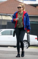 ELIZABETH OLSEN at A Carwash in Los Angeles 04/12/2023