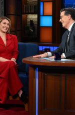 ELIZABETH OLSEN at Late Show with Stephen Colbert 04/19/2023