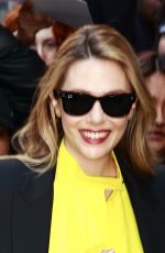 ELIZABETH OLSEN Greeting Fans Out in New York 04/19/2023