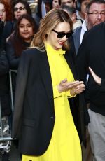 ELIZABETH OLSEN Greeting Fans Out in New York 04/19/2023