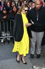 ELIZABETH OLSEN Greeting Fans Out in New York 04/19/2023
