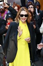 ELIZABETH OLSEN Greeting Fans Out in New York 04/19/2023