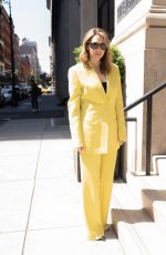 ELIZABETH OLSEN Out for a Press Day in New York 04/19/2023