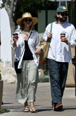 ELIZABETH OLSEN Out Shopping with Her Husband in Studio City 04/29/2023