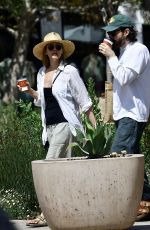 ELIZABETH OLSEN Out Shopping with Her Husband in Studio City 04/29/2023