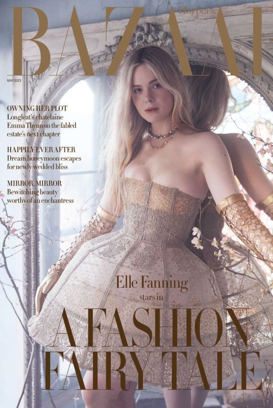 ELLE FANNING for Harper