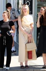 ELLE FANNING Shopping in Beverly Hills 04/07/2023