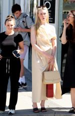 ELLE FANNING Shopping in Beverly Hills 04/07/2023