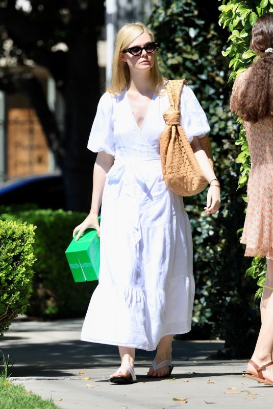 ELLE FANNING Visits Bottega Veneta Store in Beverly Hills 04/22/2023