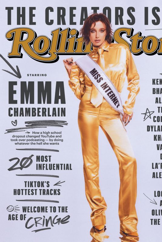 EMMA CHAMBERLAINE in Rolling Stone, May 2023