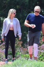 EMMA KROKDAL and Dolph Lundgren Out in Los Angeles 04/16/2023