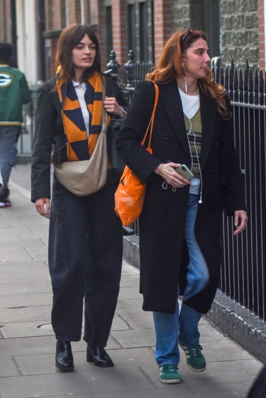 EMMA MACKEY Out with Friends for Dinner in London 03/30/2023