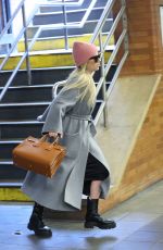 EMMA ROBERTS Filming at a Local Subway Station in Manhattan 04/25/2023