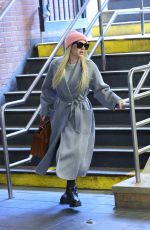 EMMA ROBERTS Filming at a Local Subway Station in Manhattan 04/25/2023