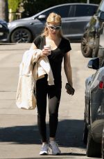EMMA ROBERTS Heading to Fitness Session in Los Angeles 04/05/2023