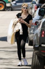 EMMA ROBERTS Heading to Fitness Session in Los Angeles 04/05/2023