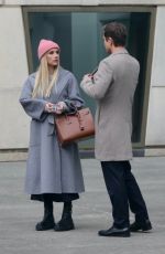 EMMA ROBERTS on the Set of AHS at Central Park 04/27/2023